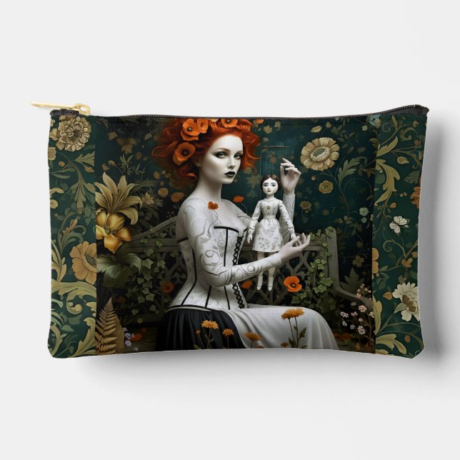 Bolsito Accesorio Pequeño Decoupage Poetic Gothic Motifs  (Anverso)