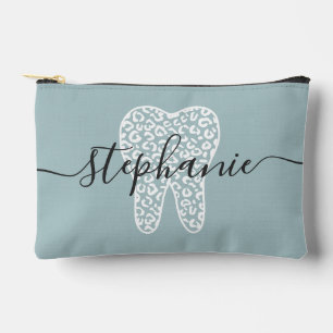 Bolsito Accesorio Pequeño Dental Dental Squad Leopard Print Tooth