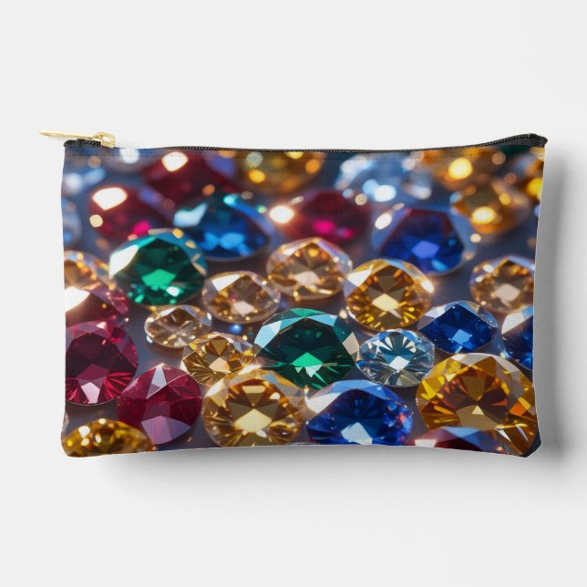 Bolsito Accesorio Pequeño Diamantes de muchos colores (Anverso)