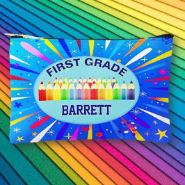 Bolsito Accesorio Pequeño ¡Días escolares! Primer grado personalizado