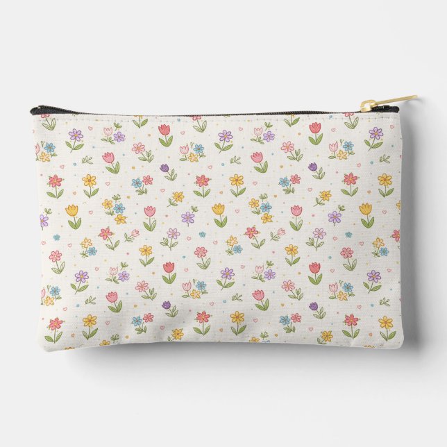 Bolsito Accesorio Pequeño Dibújame una Flor (Reverso )