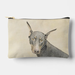 Bolsito Accesorio Pequeño Dibujo de Doberman Pinscher Dobie Recortado Arte d