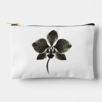 Dibujo de línea orquídea - Diseño floral de tinta