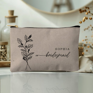 Bolsito Accesorio Pequeño Diciembre Mes de Nacimiento Flor Prima de Brigada 