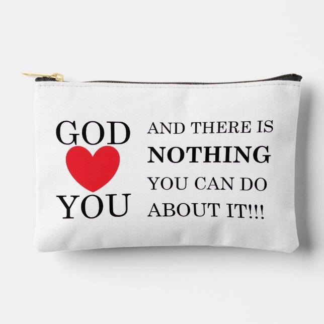 Bolsito Accesorio Pequeño Dios te Corazón (Anverso)