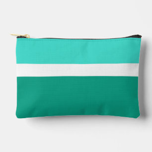 Bolsito Accesorio Pequeño Diseño de bloques de color Verde azulado y turques
