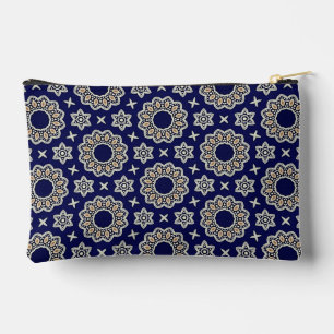 Bolsito Accesorio Pequeño Diseño de diseño de dot de manala azul de marina y
