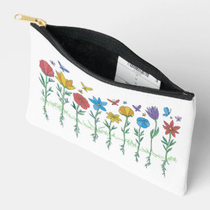 Bolsito Accesorio Pequeño diseño de flores en crecimiento