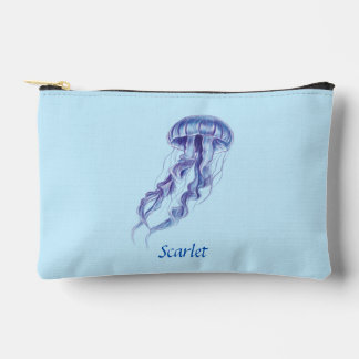 Bolsito Accesorio Pequeño Diseño de ilustracion Purple Jellyfish personaliza