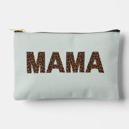 Bolsito Accesorio Pequeño 'Diseño de leopardo "Mamá" suave bruma de eucalipt