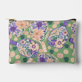 Bolsito Accesorio Pequeño Diseño Floral Vintage de Pickleball