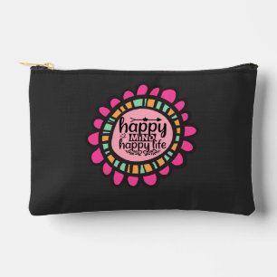 Bolsito Accesorio Pequeño Diseño gráfico motivacional de Happy Mind Happy Li