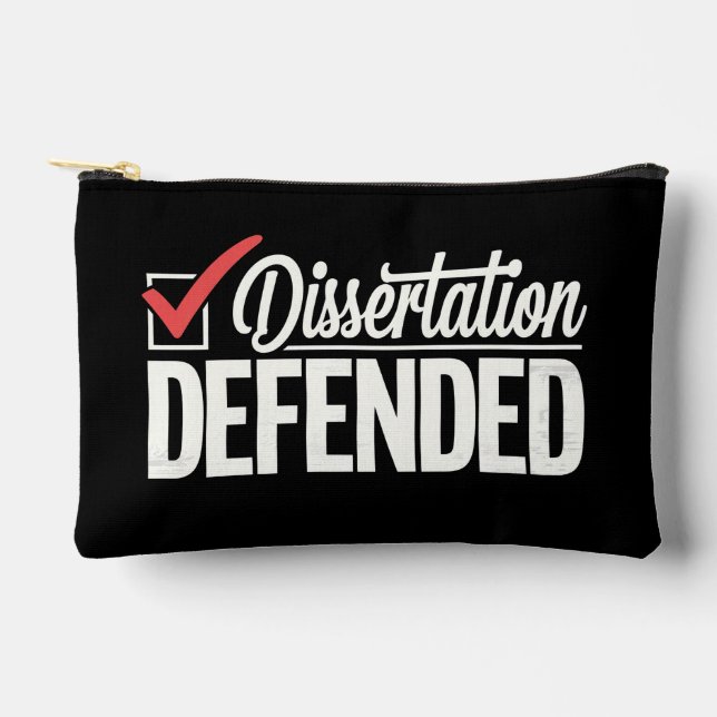 Bolsito Accesorio Pequeño Disertación Defendió la Graduación de Graduado de  (Anverso)