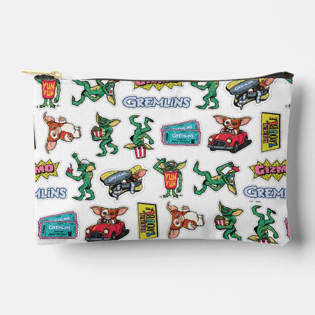 Bolsito Accesorio Pequeño Diversión con Stickers de Gremlins™ Patrón (Anverso)