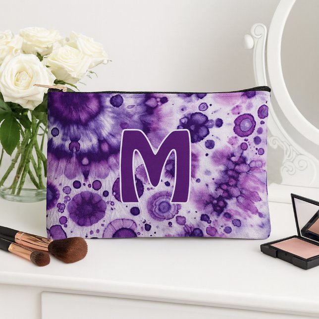 Bolsito Accesorio Pequeño Divertido Violeta Púrpura Batik Círculos Patrón de (Subido por el creador)