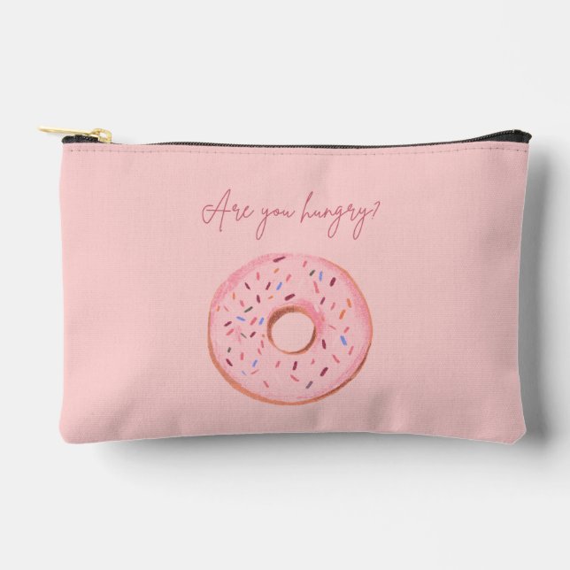 Bolsito Accesorio Pequeño Donut Pouch - "¿Tienes hambre?" 🍩 💞 (Anverso)