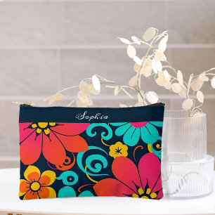 Bolsito Accesorio Pequeño Dopamine Decor-Flores Retro Brillantes-