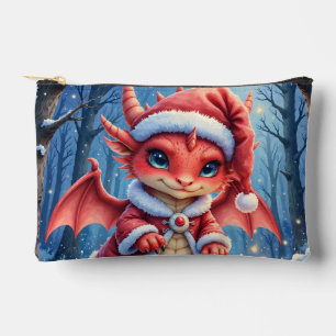 Bolsito Accesorio Pequeño Dragón de Navidad, demasiado lindo para arrestar,