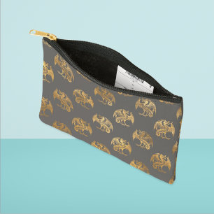 Bolsito Accesorio Pequeño Dragones dorados