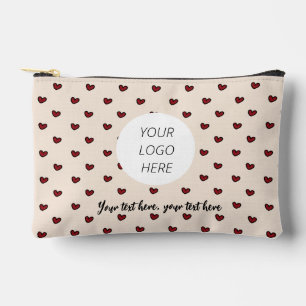 Bolsito Accesorio Pequeño Dulce Monograma Elegante Logotipo Empresa Corporat