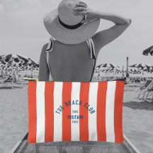 El Beach Club Escudo Naranja Red Cabana Stripe