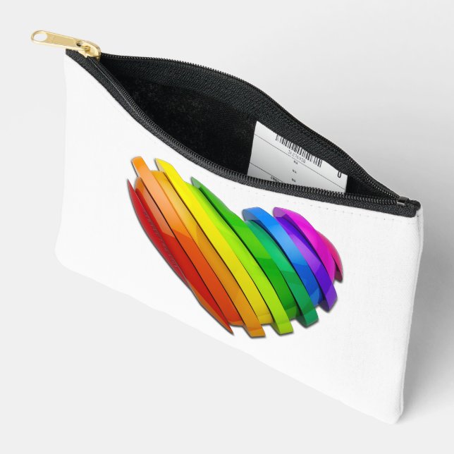 Bolsito Accesorio Pequeño El corazón tridimensional escultural de SlipperyJo (Abierto)