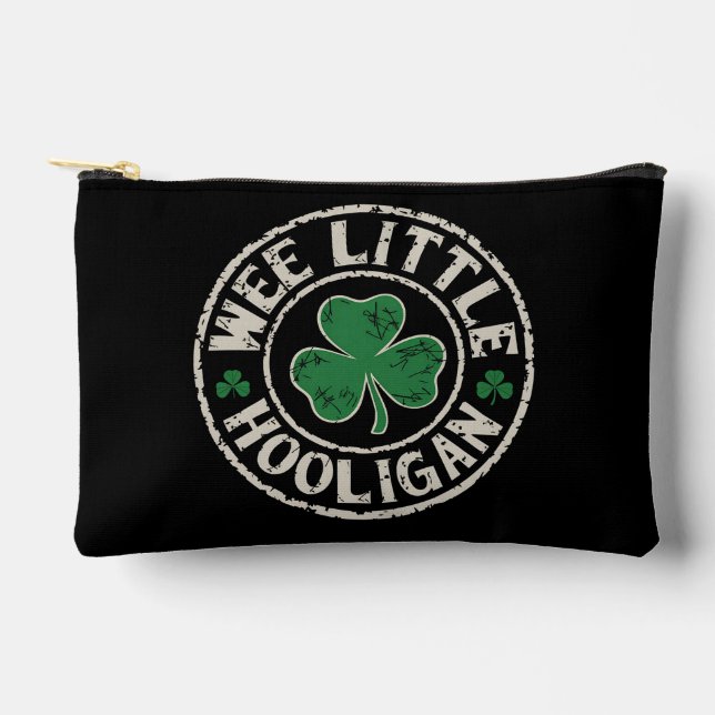 Bolsito Accesorio Pequeño El pequeño Hooligan Shamrock St Patrick's Day (Anverso)