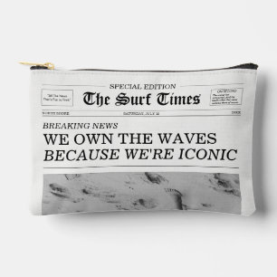 Bolsito Accesorio Pequeño El Periódico The Surf Times Nosotros Poseemos Las