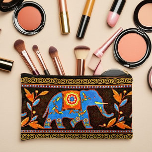 Bolsito Accesorio Pequeño Elefante étnico azul