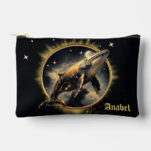 Elegancia cósmica, la ballena dorada y negra