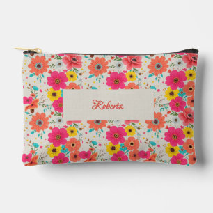 Bolsito Accesorio Pequeño Elegant Floral Clutch with Roses 