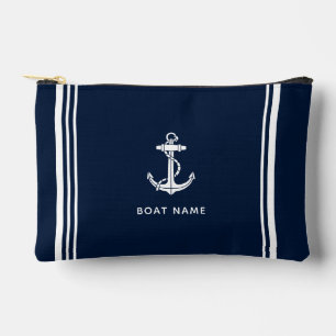 Bolsito Accesorio Pequeño Elegante ancla de barco y nombre