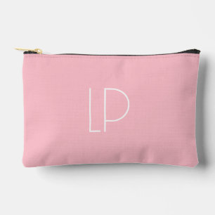 Bolsito Accesorio Pequeño Elegante inicial moderna minimalista en rosa paste