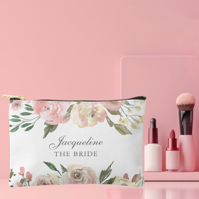 Bolsito Accesorio Pequeño Elegante Novia Personalizada Flor de Rosa (Subido por el creador)