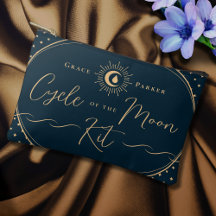 Elegante período celestial azul de la primera luna