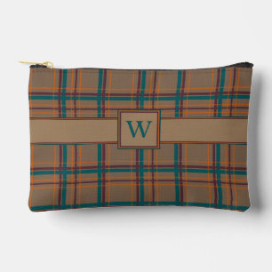 Bolsito Accesorio Pequeño Elegante Plaid de Otoño