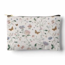 Elegante Toile-De-Jouy de Flor Silvestre y Maripos