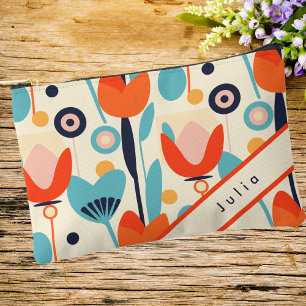 Bolsito Accesorio Pequeño Elegante y sofisticado patrón floral moderno