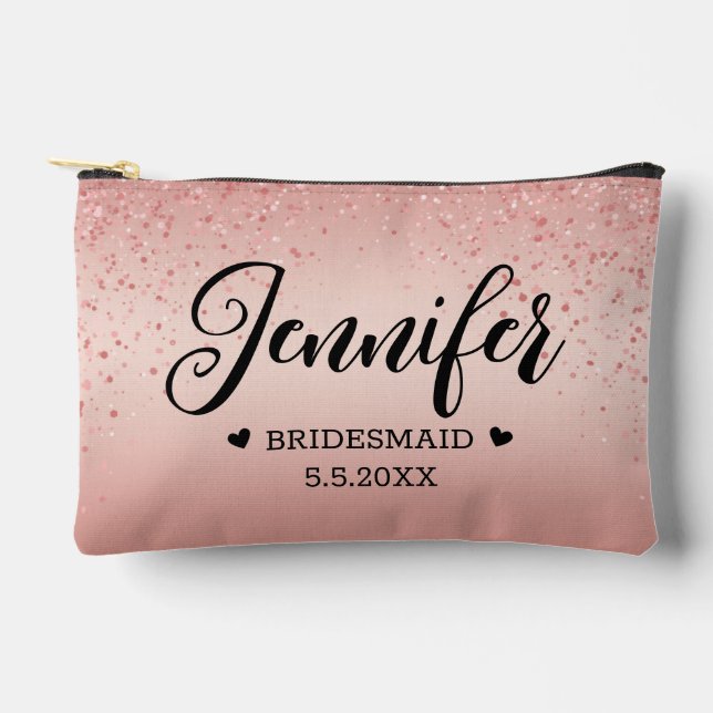 Bolsito Accesorio Pequeño elegantes bridesmaid personalizadas de lentejuelas (Anverso)