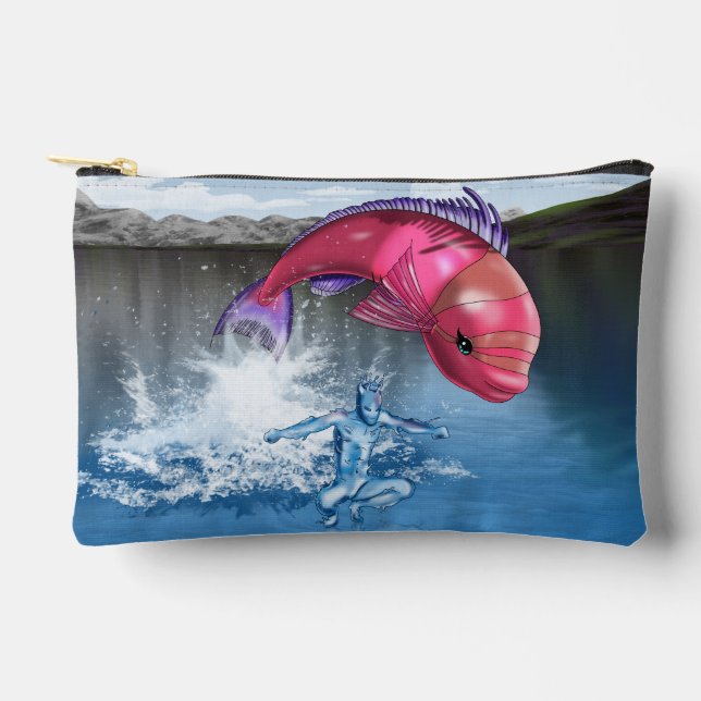 Bolsito Accesorio Pequeño Elemento de agua azul (Anverso)