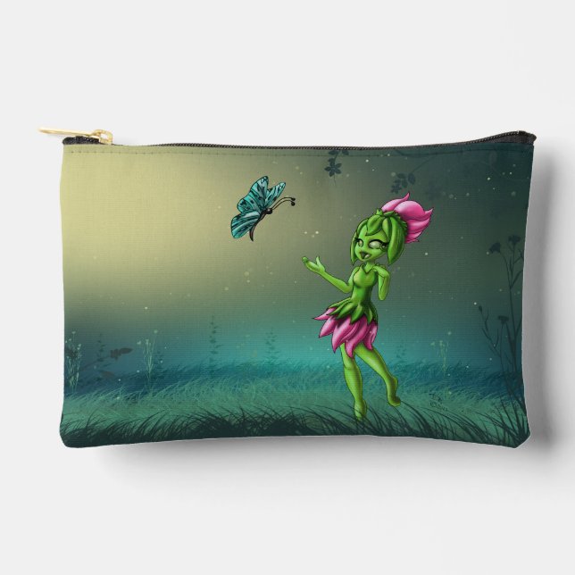 Bolsito Accesorio Pequeño Elemento de la Tierra del adolescente lindo Verde (Anverso)