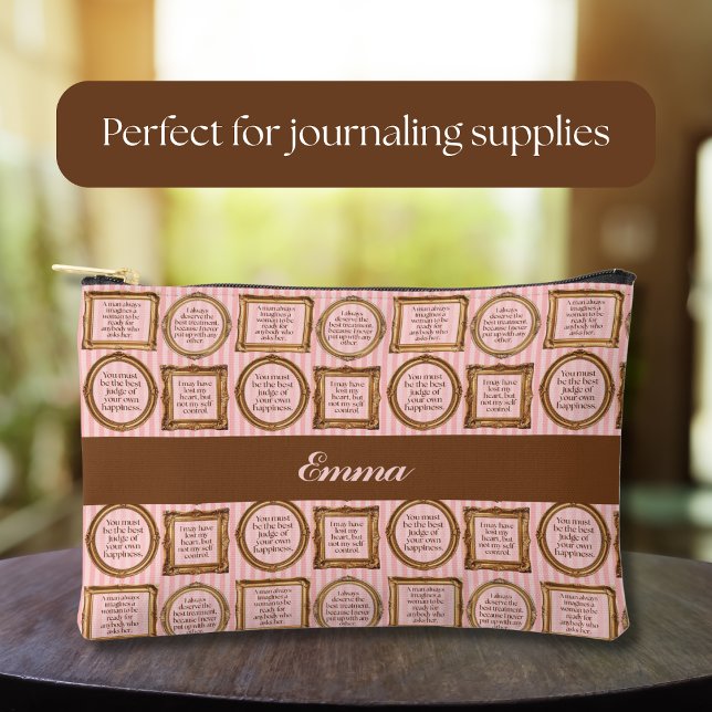 Bolsito Accesorio Pequeño Emma de Jane Austen Citas Personalizadas (Subido por el creador)