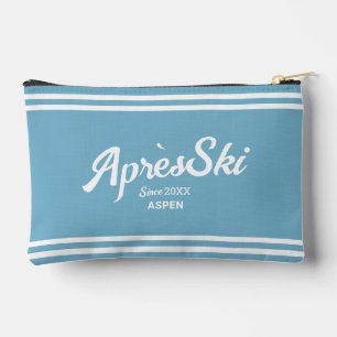 Bolsito Accesorio Pequeño Estación de esquí Personalizado Retro Blue Apres y