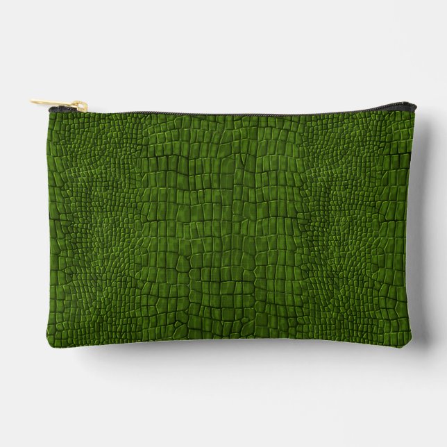 Bolsito Accesorio Pequeño Estampado de caimán  (Anverso)