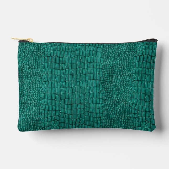 Bolsito Accesorio Pequeño Estampado de caimán  (Anverso)