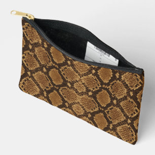Bolsito Accesorio Pequeño Estampado de piel de serpiente Python