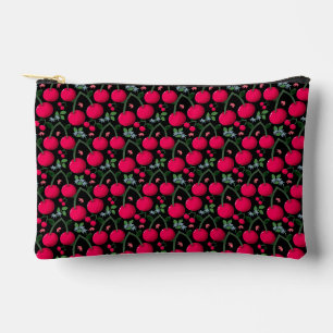 Bolsito Accesorio Pequeño Estética de Patrón de Cereza Adorable   Cereza Roj