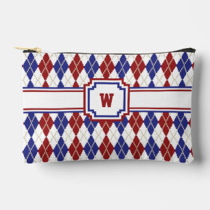 Bolsito Accesorio Pequeño Estilo Americano Argyle