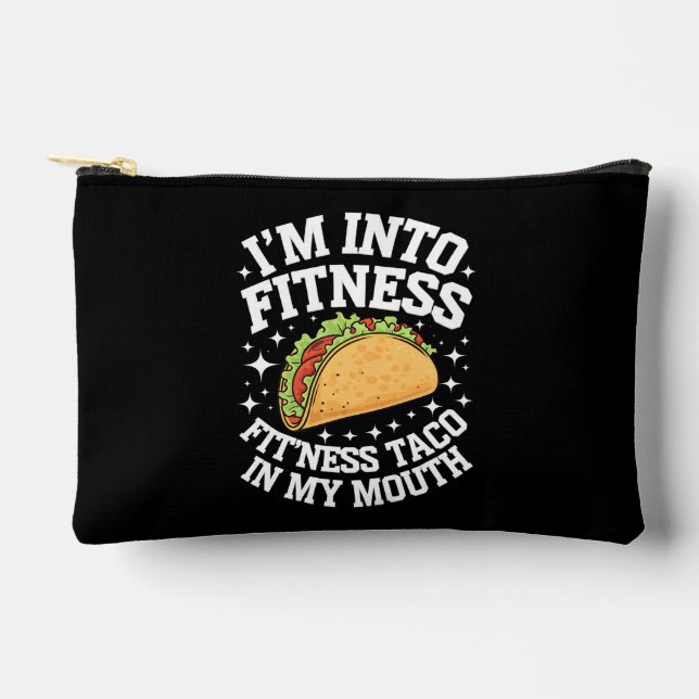 Bolsito Accesorio Pequeño Estoy en Fitness Fitness Fitness Taco en mi boca d (Anverso)
