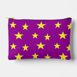 Bolsito Accesorio Pequeño Estrellas amarillas en morado